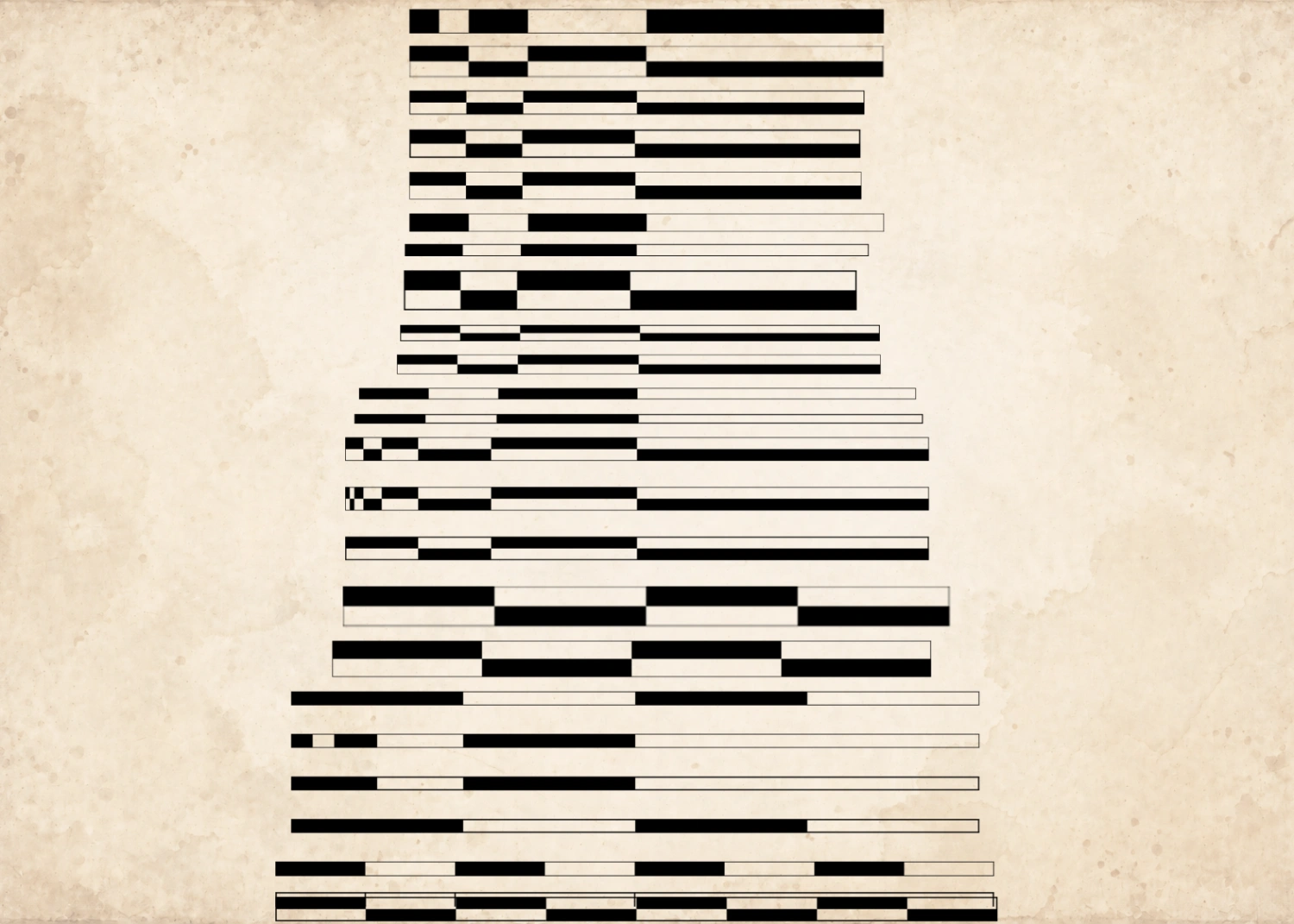 Black and white scale bar variations for fantasy and historical maps